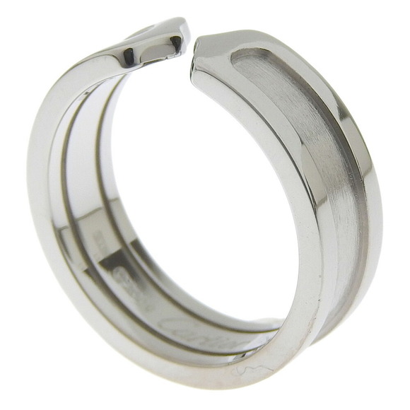 CARTIER Cartier C2 B4040500 K18 white gold No. 15 unisex ring - Picture 3 of 6